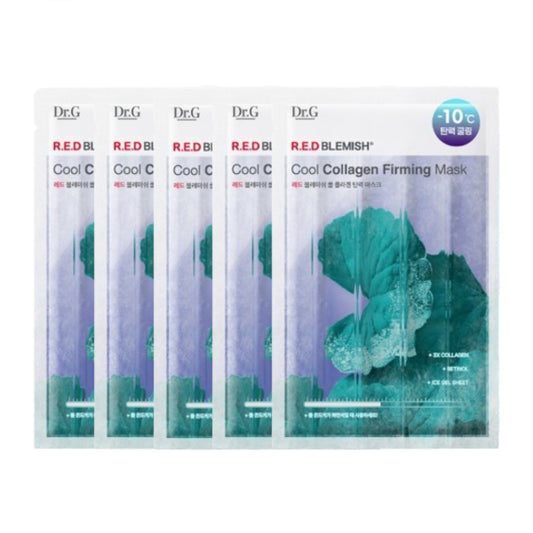 Wholesale Dr.G - R.E.D Blemish Cool Collagen Firming Mask - 5pcs | Carsha