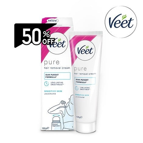 Veet Underarms Hair Removal Cream 100g For Sensitive Skin | Carsha Black Friday 50% OFF