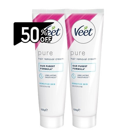 Veet Underarms Hair Removal Cream 100g For Sensitive Skin(2pack) | Carsha Black Friday 50% OFF