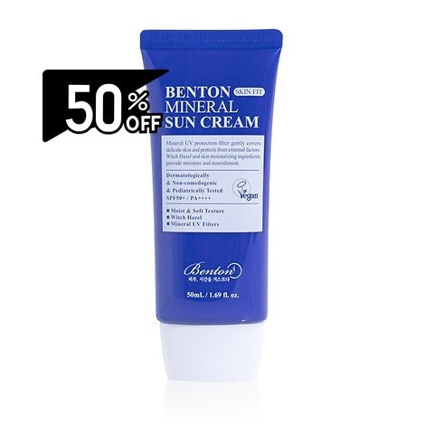 Benton Skinfit Mineral Sun Cream | Carsha Black Friday 50% OFF