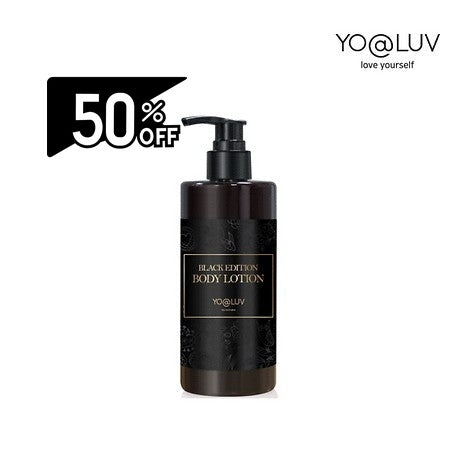 Yoaluv Black Edition Body Lotion 300ml | Carsha Black Friday 50% OFF