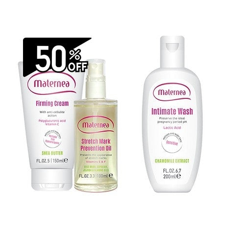 Maternea Maternea Firming Cream + Stretch Mark Prevention Oil + Intimate Wash  | Carsha Black Friday 50% OFF