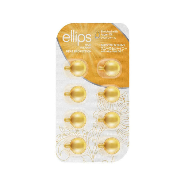 Wholesale ELLIPS - Hair Vitamin Heat Protection - 8pcs - Smooth & Shiny Yellow | Carsha