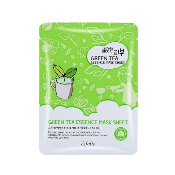 Wholesale esfolio - Pure Skin Essence Mask Sheet - 25ml*1pc - Green Tea | Carsha