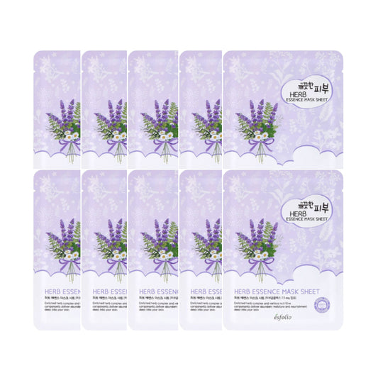 Wholesale esfolio - Pure Skin Essence Mask Sheet - 25ml*1pc - Herb 10ea Set | Carsha