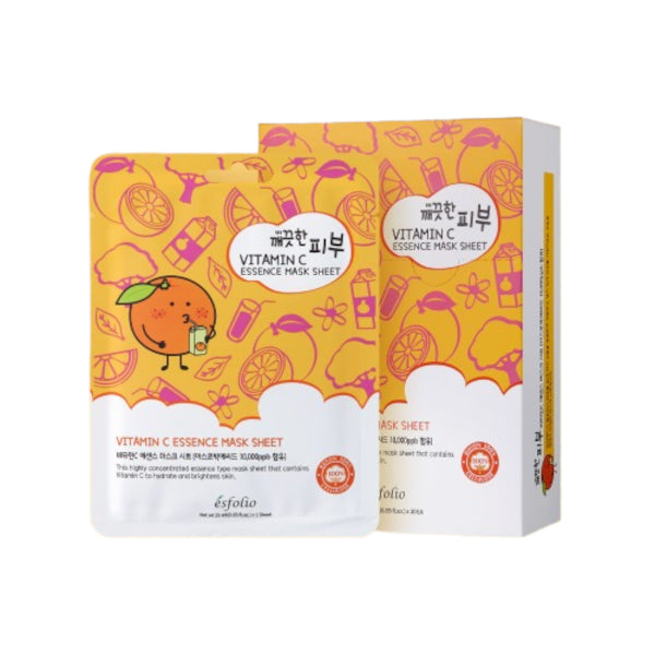 Wholesale esfolio - Pure Skin Vitamin C Essence Mask Sheet - 25ml *10pc | Carsha