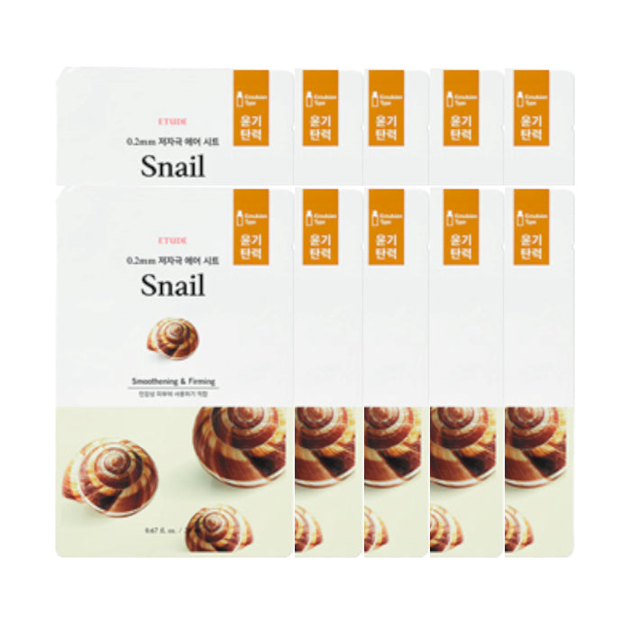 Wholesale ETUDE - 0.2 Therapy Air Mask New - 1pc - Snail 10ea Set | Carsha