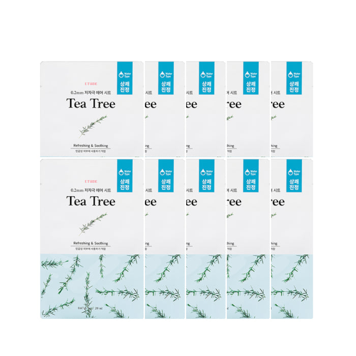 Wholesale ETUDE - 0.2 Therapy Air Mask New - 1pc - Tea Tree 10ea Set | Carsha