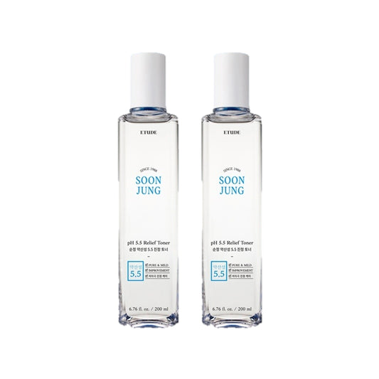 Wholesale ETUDE - Soon Jung PH 5.5 Relief Toner - 200ml 2ea Set | Carsha