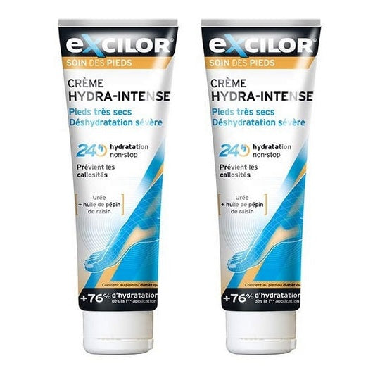 Wholesale Excilor Crema Hydra-Intense Piedi Molto Secchi Disidratazione Severa 2x125ml Lotto × 2 | Carsha