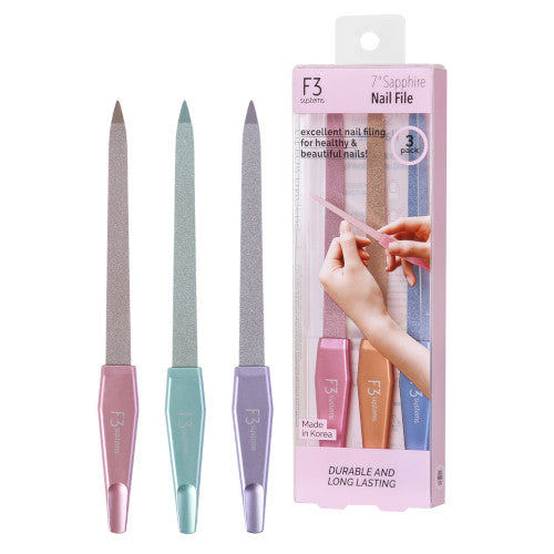 Wholesale F3 SYSTEMS - Sapphire Nail Files - 1set - Onix Color | Carsha