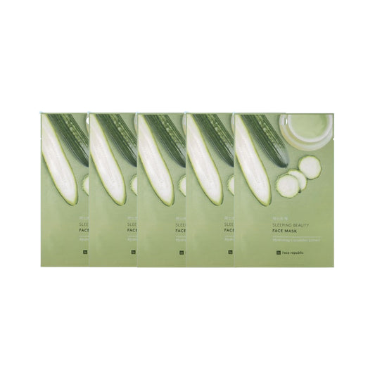 face republic Sleeping Beauty Face Mask - 23ml - Hydrating Cucumber Extract (5ea) Set