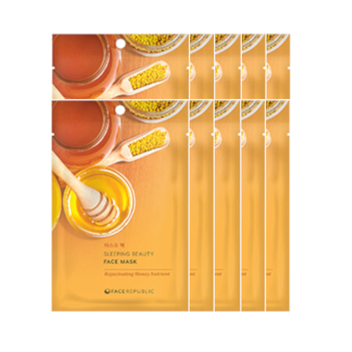 face republic Sleeping Beauty Face Mask - 23ml - Rejuvenating Honey Nutrient (10ea) Set