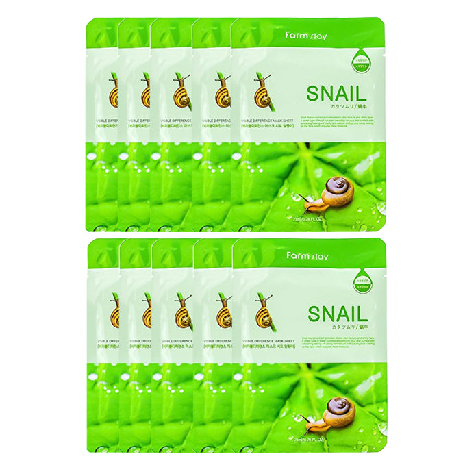 Wholesale Farm Stay - Visible Difference Mask Sheet - Snail - 10pc | Carsha