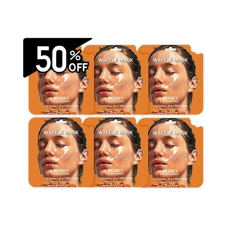 Kocostar Waffle Mask Honey (6pcs) | Carsha Black Friday 50% OFF