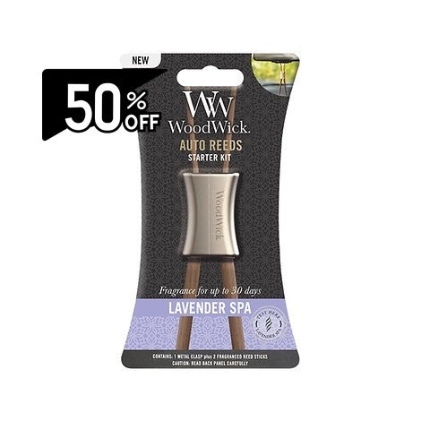 Woodwick Autoreeds Lavenderspa Kit | Carsha Black Friday 50% OFF