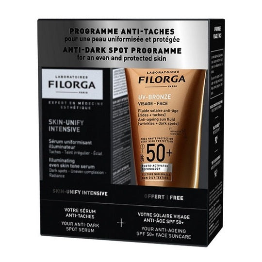 Wholesale Filorga Programma Antimacchia Skin Unify Intensive Siero Uniformante Illuminatore 30ml + UV Bronzo Viso SPF50+ 40ml | Carsha