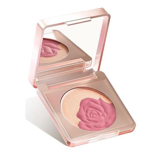 Florasis - Floral Dew Care Cream-To-Powder Blush - 4g - 08 Moonlight Rose