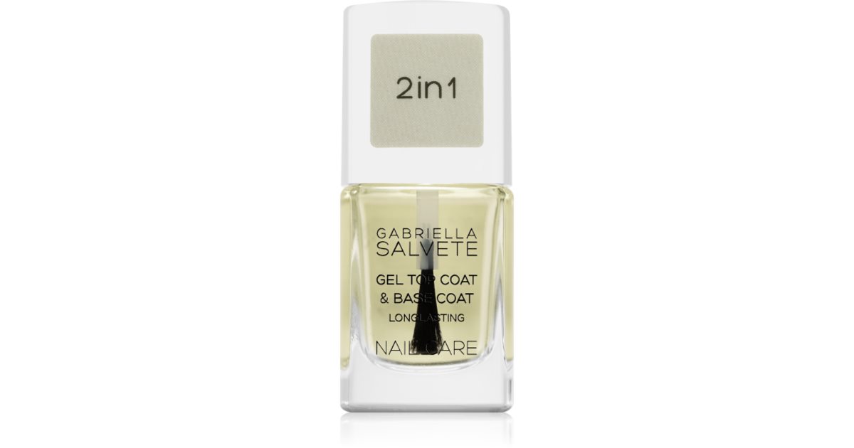 Gabriella salvete Top coat in gel per unghie GEel 2in1 Top e Base Coat