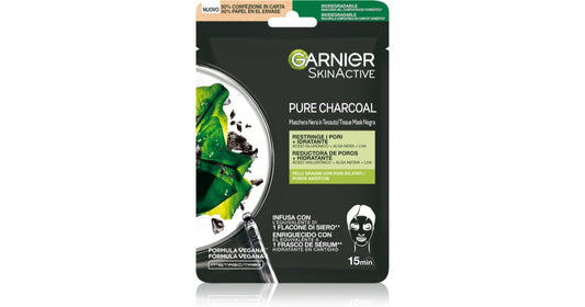 Garnier skin active maschera in tessuto pure charcoal