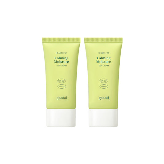 Wholesale Goodal - Heartleaf Calming Moisture Sun Cream SPF50+ PA++++ - 50ml 2ea Set New | Carsha