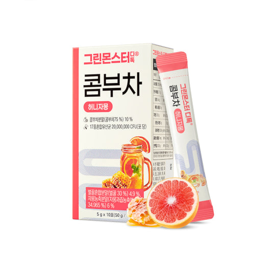 Wholesale Green Monster - D-toc Kombucha - 50g 5gx10ea - Honey Grapefruit | Carsha