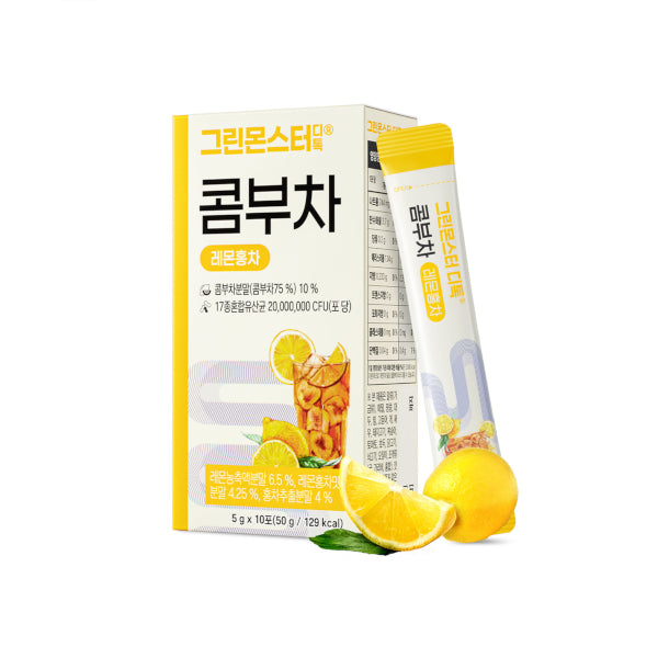 Wholesale Green Monster - D-toc Kombucha - 50g 5gx10ea - Lemon Black Tea | Carsha