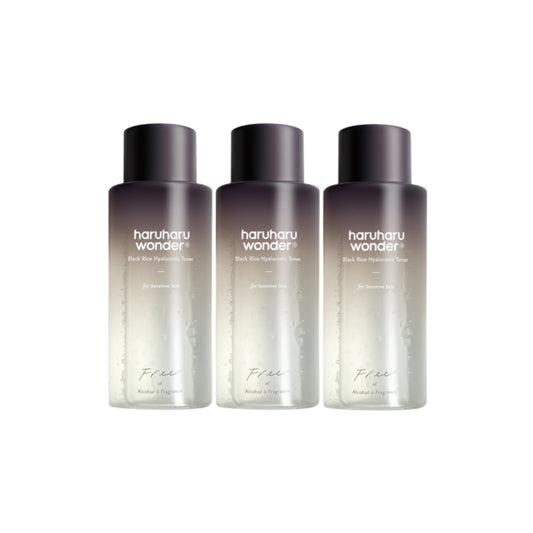 Wholesale Haruharu WONDER - Black Rice Hyaluronic Toner - Fragrance Free - 150ml 3ea Set | Carsha