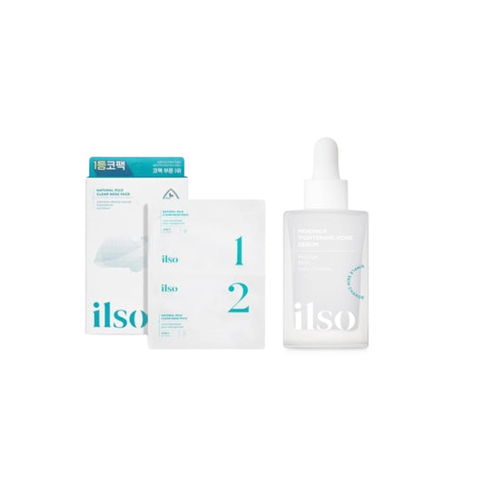 Wholesale ILSO - Natural Mild Clear Nose Pack - 5ea + Moringa Tightening Pore Serum - 30ml | Carsha