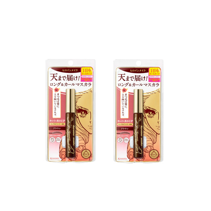 Wholesale ISEHAN - Kiss Me Heroine Make Long & Curl Super Waterproof Mascara New Version - 6g - 02 Brown 2ea Set | Carsha