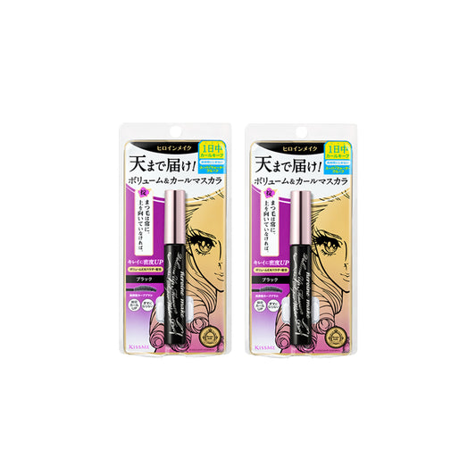 ISEHAN - Kiss Me Heroine Make Volume & Curl Mascara Super Waterproof (New Version) - 6g - 01 Black (2ea) Set
