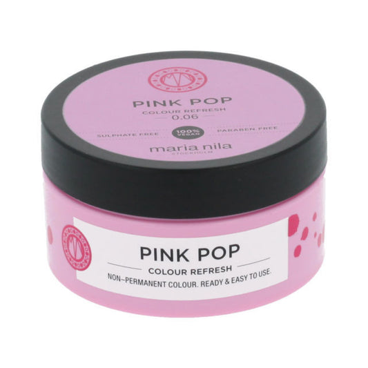 Maria nila Maschera nutriente fine senza pigmenti di colore permanente Rosa ( Colour Refresh Mask) - Volume: 100 ml