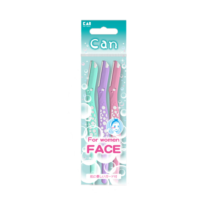 Wholesale KAI - Can Bubble Face Razor L Type - 3pc | Carsha