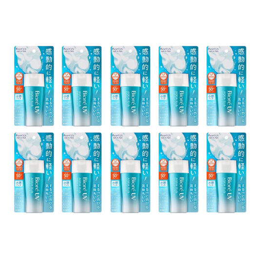 Wholesale Kao Biore UV Aqua Rich Watery Gel SPF50+ PA++++ - 70ml 10pcs Set | Carsha