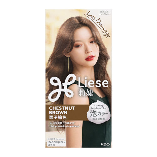 Wholesale Kao - Liese Creamy Bubble Color - 1 Box - Chestnut Brown | Carsha