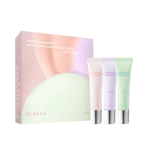 KLAVUU - White Pearlsation Ideal Actress Backstage Cream Special Set(Renewal) - 10ml*3
