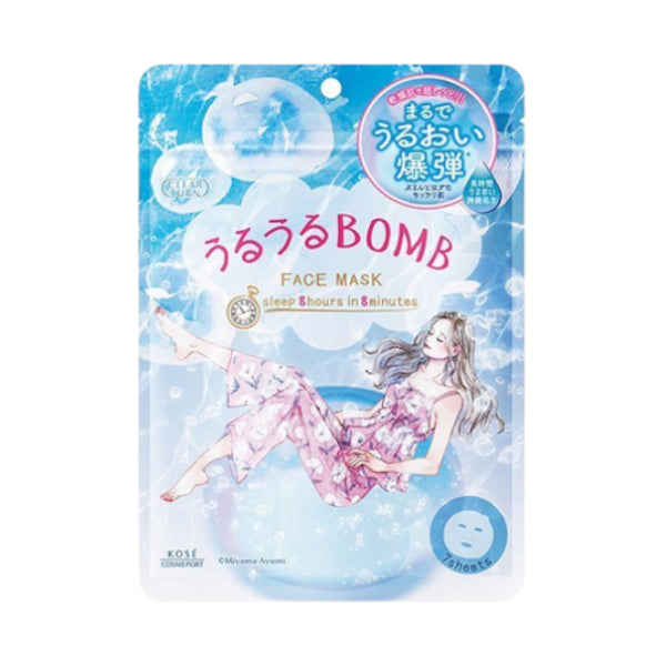 Wholesale Kose - Clear Turn Uruuru Bomb Face Mask - 7pcs | Carsha