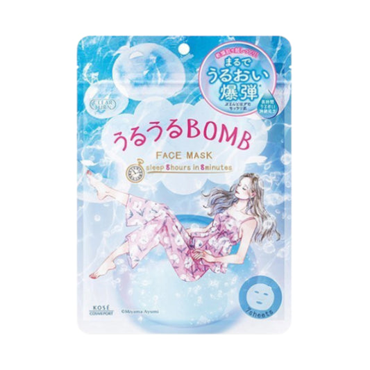 Wholesale DEAL Kose - Clear Turn Uruuru Bomb Face Mask - 7pcs | Carsha