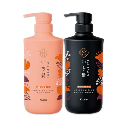 Wholesale Kracie - Ichikami Moisturizing Shampoo & Conditioner Pair Set - 480ml + 480g | Carsha