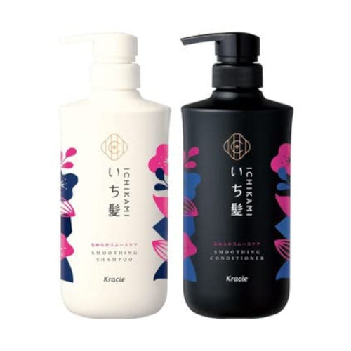 Wholesale Kracie - Ichikami Smoothing Shampoo & Conditioner Pair Set - 480ml + 480g | Carsha