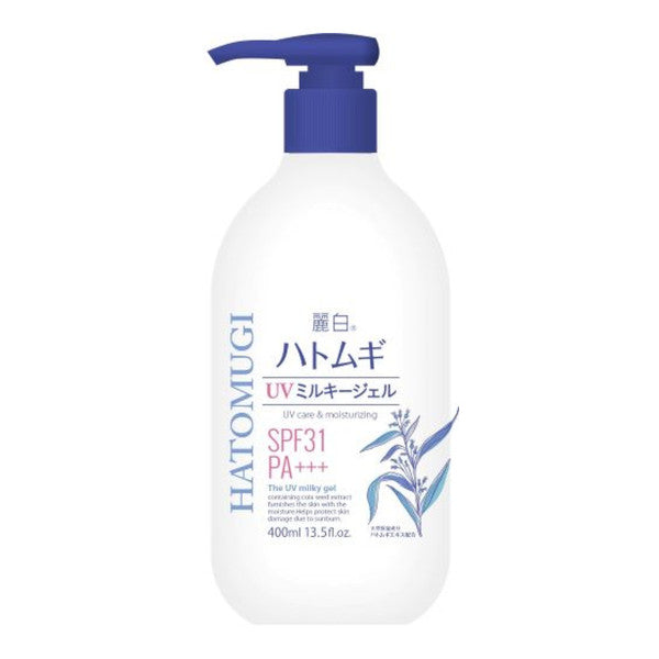 Wholesale KUMANO COSME - Reihaku Hatomugi UV Care & Moisturizing The UV Milky Gel SPF31 PA+++ - 400ml | Carsha