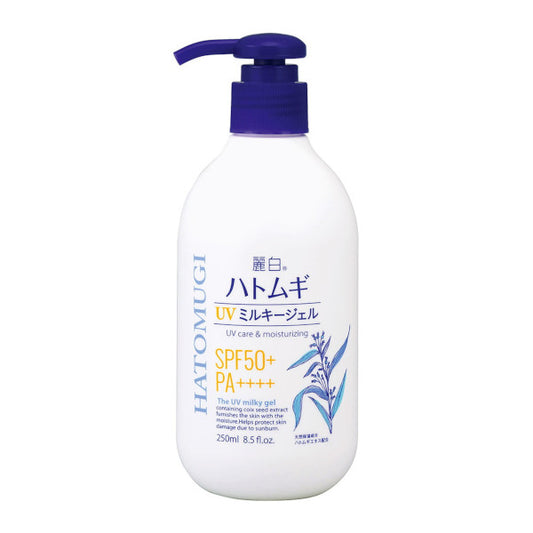 Wholesale Deal KUMANO COSME - Reihaku Hatomugi UV Care & Moisturizing The UV Milky Gel SPF50+ PA++++ - 250ml | Carsha
