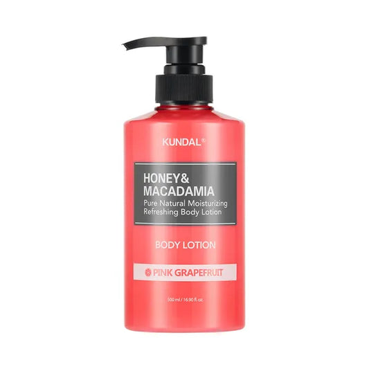 Wholesale KUNDAL - Honey & Macadamia Pure Body Lotion - 500ml - Pink Grapefruit | Carsha