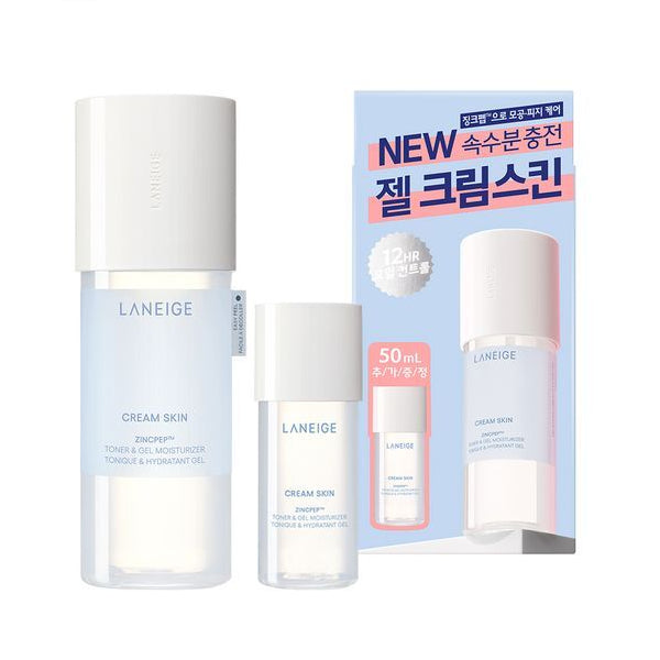 Wholesale LANEIGE - Cream Skin Zincpep™ Toner & Gel Moisturizer Set - 170ml + 50ml | Carsha