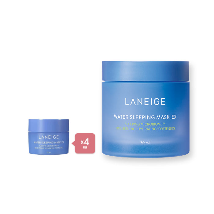 Wholesale LANEIGE - Water Sleeping Mask EX - 70ml 1ea + 15ml 4ea Set | Carsha