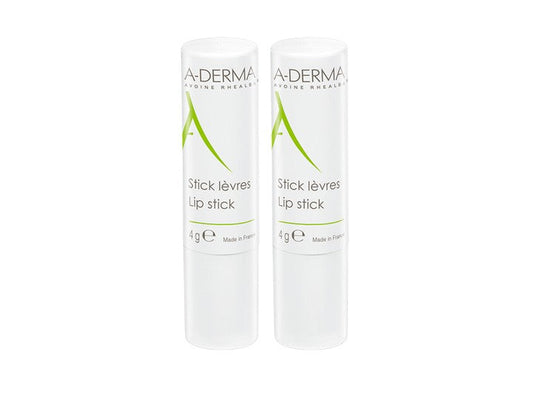 A-Derma Gli Indispensabili Stick Labbra 2x4g Lotto × 2