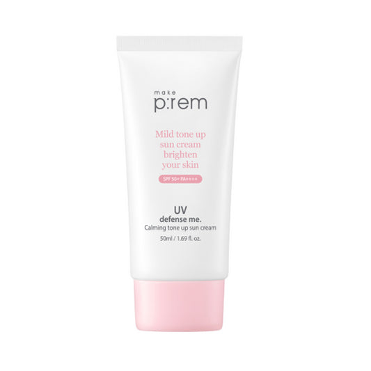 Wholesale make p:rem - UV Defense Me. Calming Tone Up Sun Cream SPF 50+ PA++++ - 50ml | Carsha