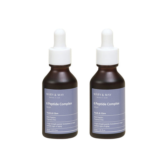 Wholesale Mary&May - 6 Peptide Complex Serum - 30ml 2ea Set | Carsha