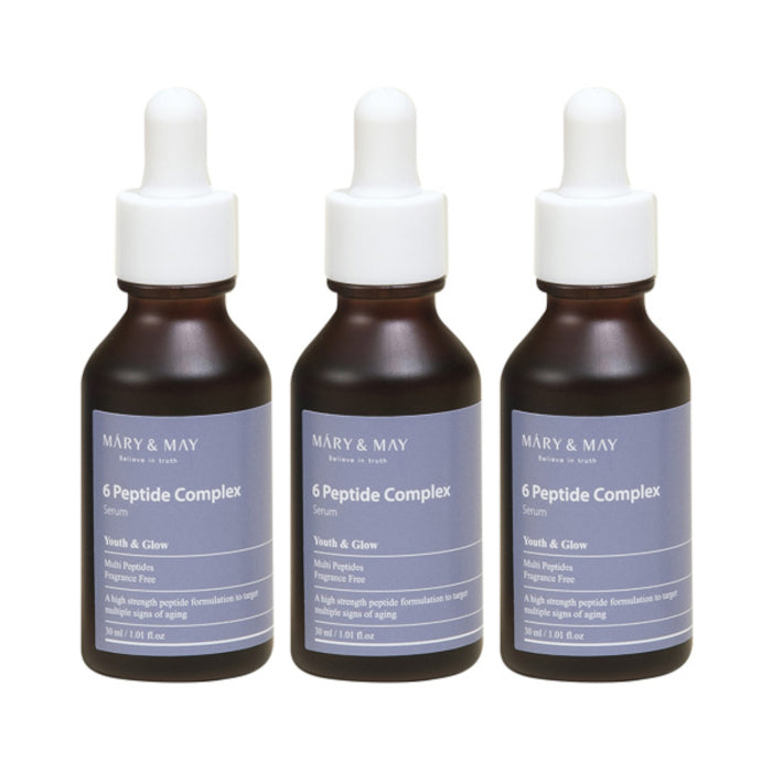 Wholesale Mary&May - 6 Peptide Complex Serum - 30ml 3ea Set | Carsha