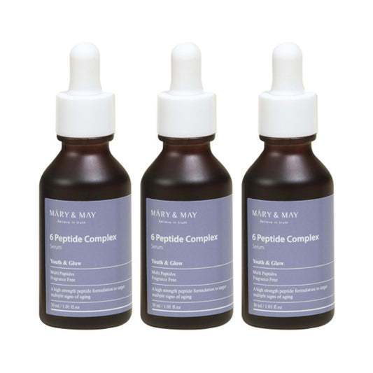 Wholesale Mary&May - 6 Peptide Complex Serum - 30ml 3ea Set | Carsha